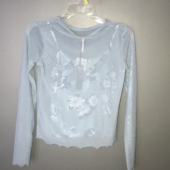 💙Blue Mesh Top💙 - Picture 2 of 4